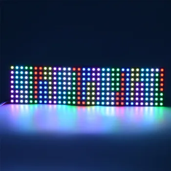 

1 pcs/lot DC5V 8x32 Pixel WS2812B LED Panel light Digital Flexible Individually addressable 8*32 256 pixels led matrix