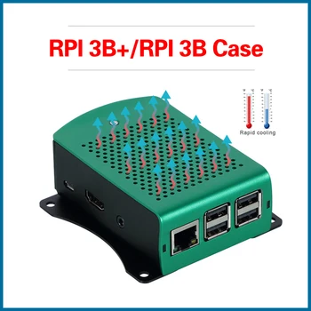 

MICROBOT Raspberry Pi 3 Case White Green Black Metal Enclosure For Raspberry Pi 3 Model B Case RPI135
