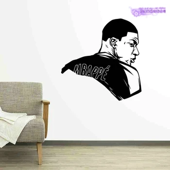 

Kylian Mbappe Football Player Wall Sticker Sports Car Decal Kids Room Posters VinylKylian Mbappe Soccer Player Decal