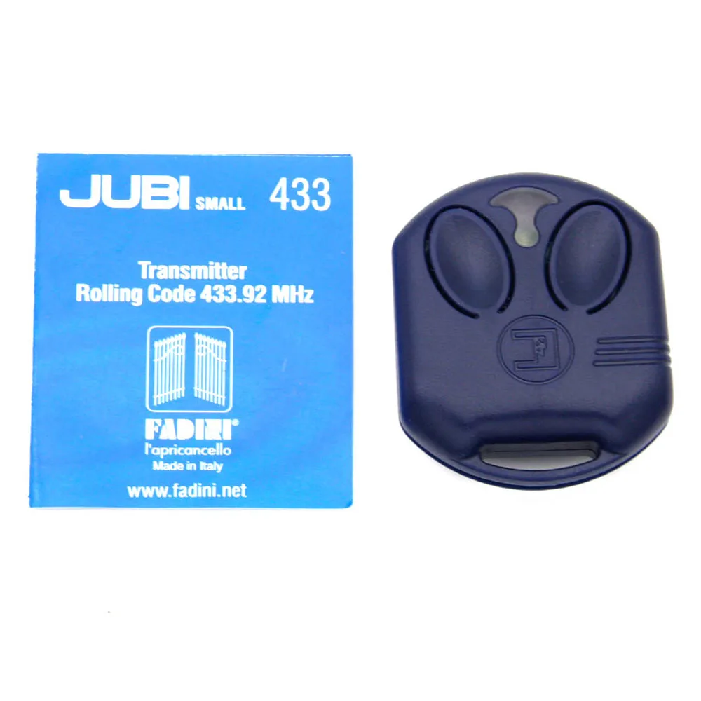 

FADINI JUBI SMALL 433.92mhz remote control transmitter gate garage door JUBI FADINI rolling code 433mhz remote control