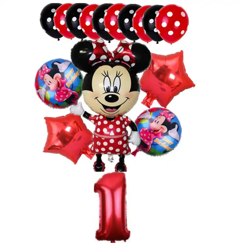 16 шт. большой Микки Минни Маус набор воздушных шаров мультфильм Фольга Воздушный шар для вечеринки на день рождения Дети 30 дюймов номер украшения Классические игрушки подарок
