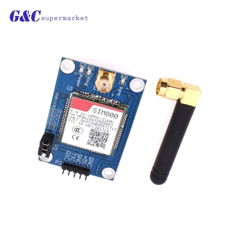 SIM800A мини V4.0 беспроводной модуль GSM GPRS STM32 плата комплект антенна