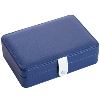 

Portable multi-function PU leather jewelry box fresh and simple earrings ring multi-function jewelry storage box