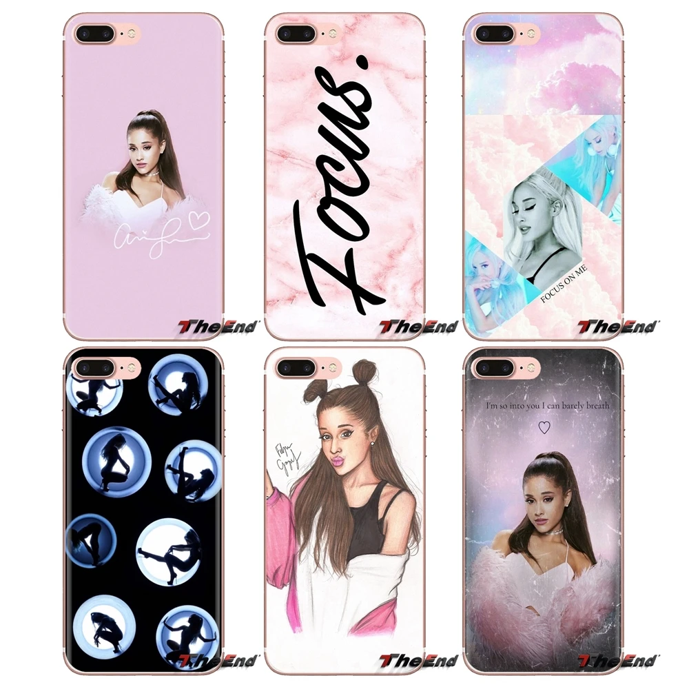 Phone Shell Cases Ariana Grande pop singer For iPhone XS Max XR X 4 4S 5 5S 5C SE 6 6S 7 8 Plus Samsung Galaxy J1 J3 J5 J7 A3 A5 |