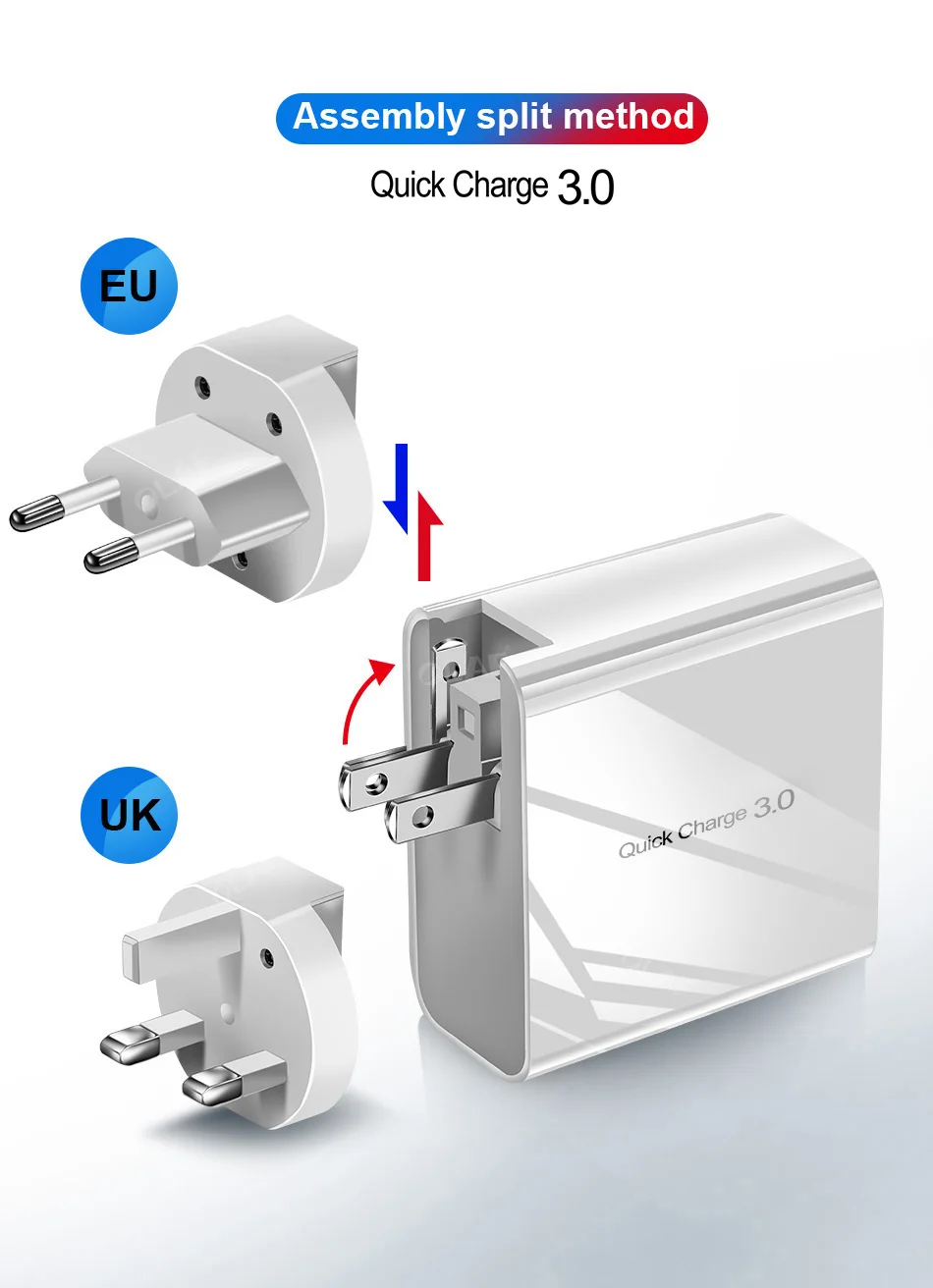 Олаф Quick Charge 3,0 QC3.0 USB зарядное устройство для Redmi Note 7 Pro 36 Вт PD 3A Быстрая зарядка быстрое зарядное устройство для телефона huawei P30 iPhone X XR