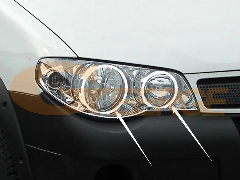 Отличные CCFL ангельские глазки набор Halo Кольцо Ультра яркий для Fiat Strada пикап 2005 2006