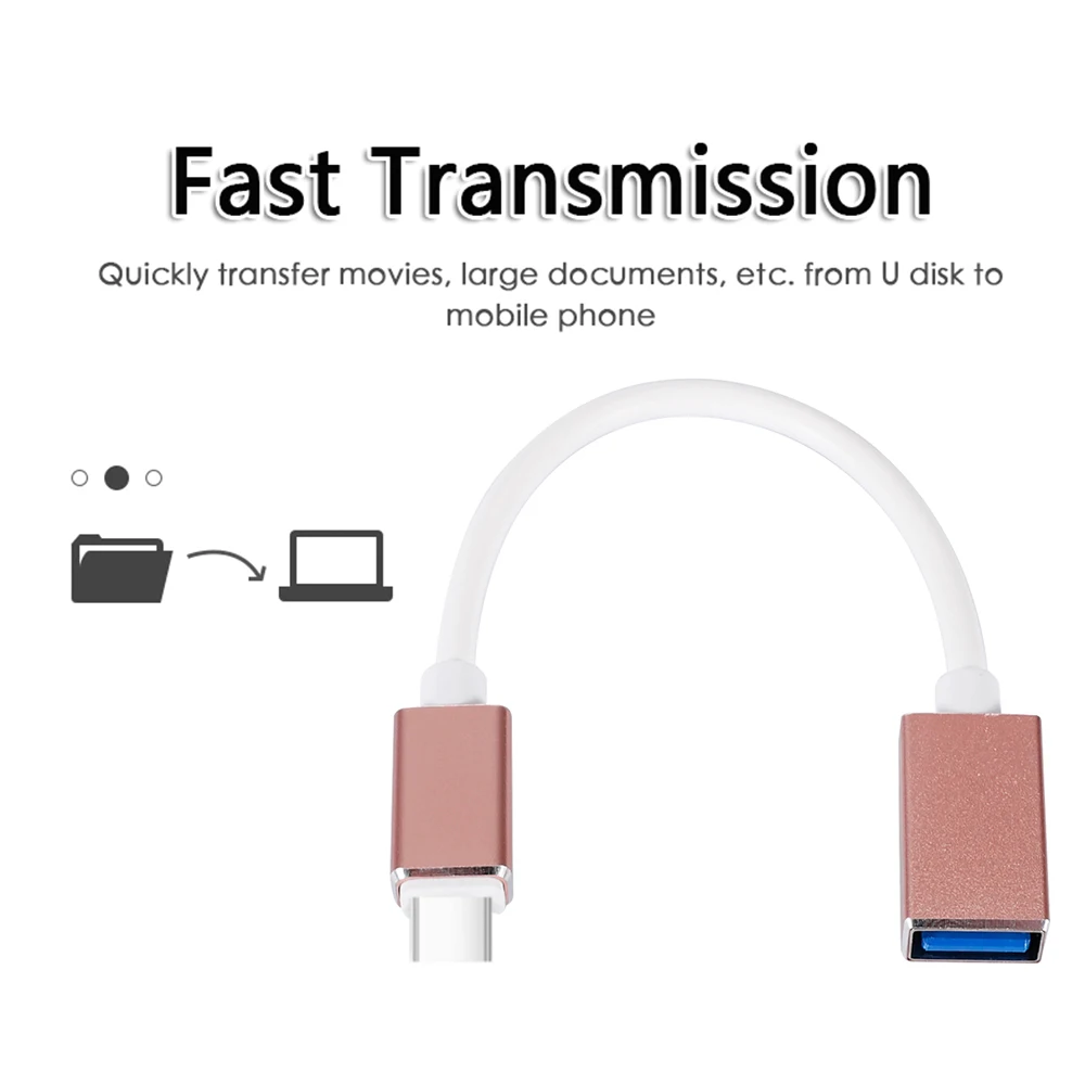 Кабель адаптер Type C OTG USB 3 Male To Female для MacBook Pro Samsung S9 OTG|Переходники и адаптеры| |
