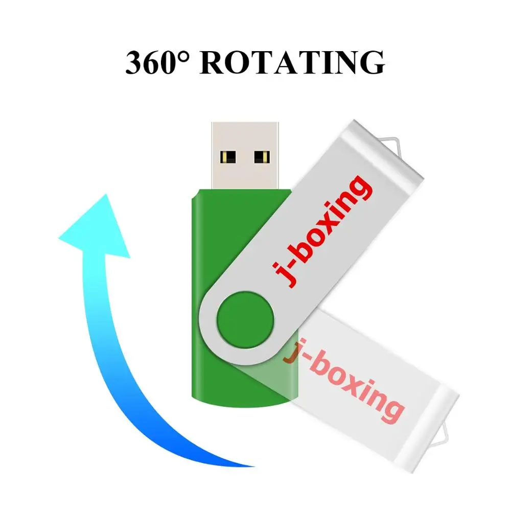 J-boxing Green 16GB USB флеш-накопители, складные ручки, поворотный флеш-накопитель, USB карта памяти для компьютера, Mac, планшета, флеш-накопитель