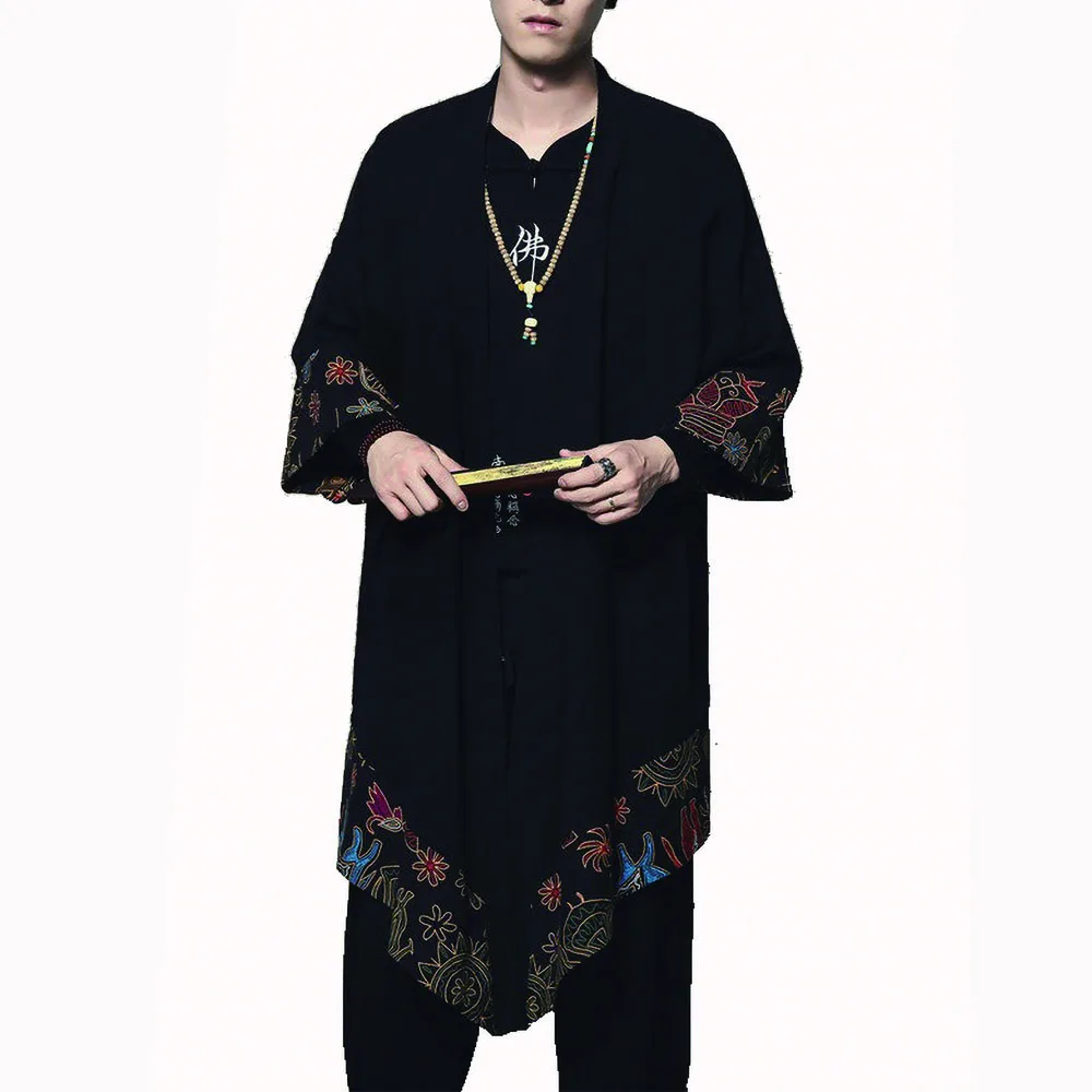 Японское кимоно кардиган для мужчин haori yukata мужской самурайский костюм одежда кимоно куртка мужская кимоно рубашка yukata haori FF001