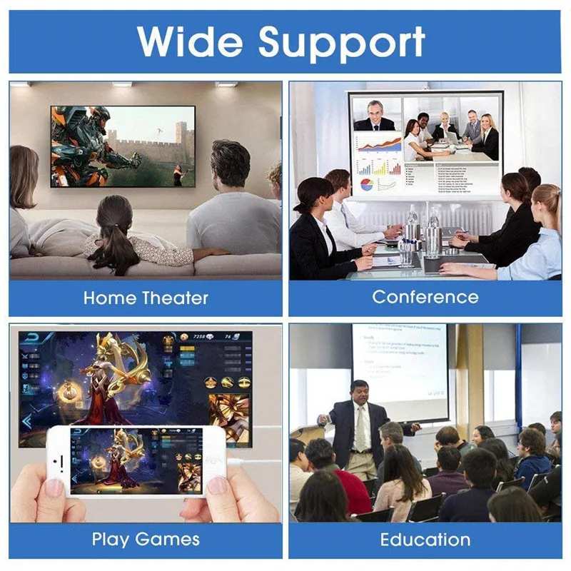 Цифровой AV HDMI адаптер, совместимый с iPhone iPad к HDMI Кабель-адаптер, HDMI ключ совместим с iPhone 8 7 6 5