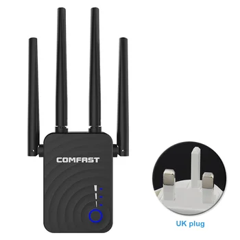 

WR754AC Internet Network Dual Band Signal Booster 1200M Wireless Repeater Home Office Portable WIFI Range Extender Amplifier