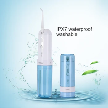 

4 Mode Portable Oral Irrigator USB Rechargeable Cordless Water Dental Flosser Nasal washer Floss Foldable Travel 200ml+5 Jet Tip