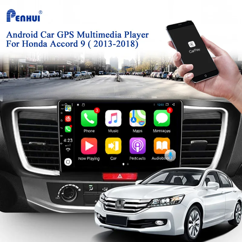 

Android Car DVD For Honda Accord 9 ( 2013-2018) Car Radio Multimedia Video Player Navigation GPS Android 10.0 Double DIn