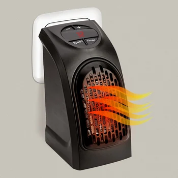 

Mini Electric Wall Heater Portable Adjustable Thermostat Radiator Plug-in Warmer Fan For Home Office Personal Space Warmer