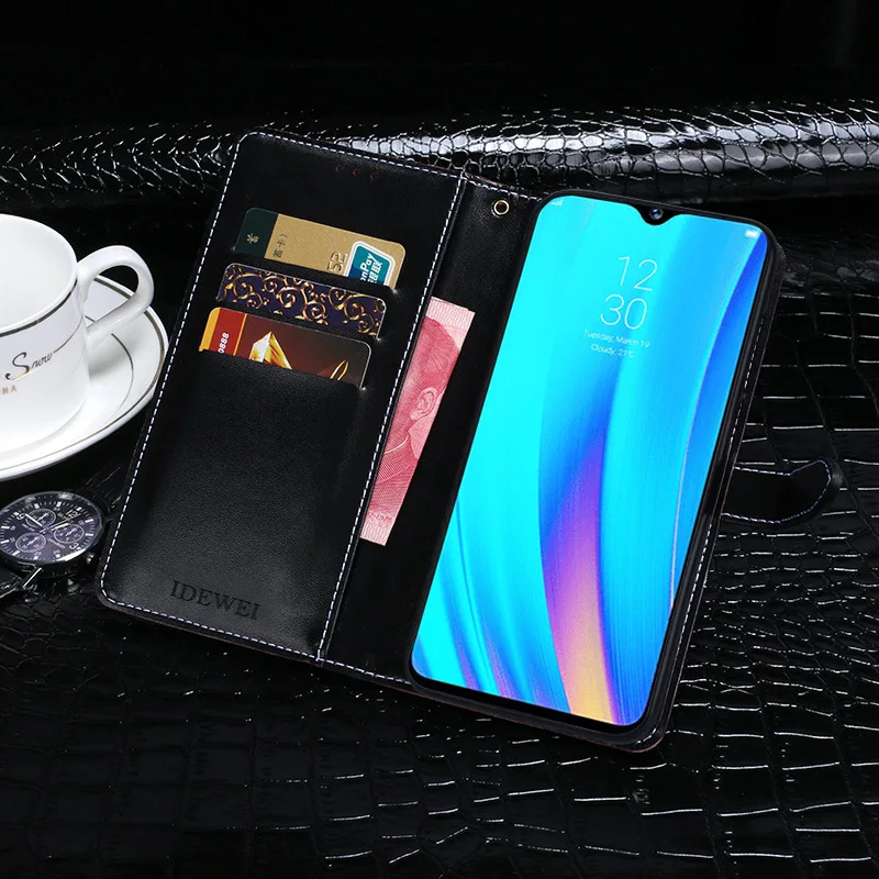 Чехол-Кошелек для OPPO Realme 3 Pro, роскошный чехол-книжка из крокодиловой кожи, чехол для Realme 3 Pro, чехлы для телефонов, аксессуары