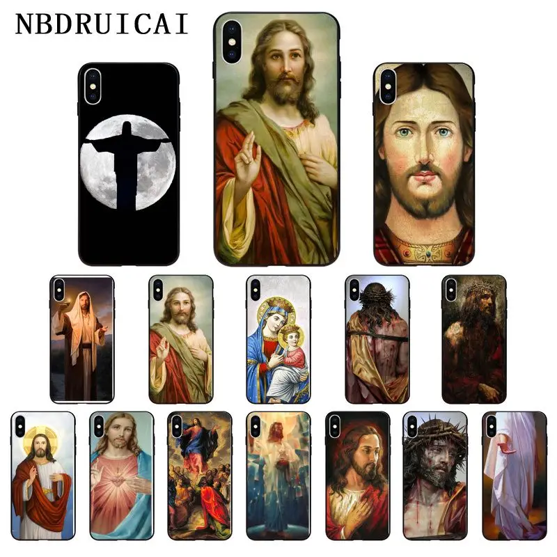 NBDRUICAI Иисус Христос Бог благословит тебя высокого качества силиконовый чехол для