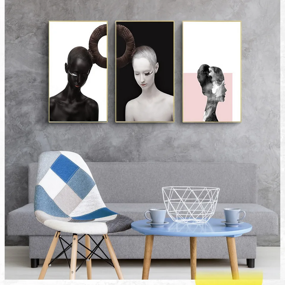 

Black and White Canvas Modular Hd Printed Home Decoration Painting Pictures Wall Art Modern Nordic Style Poster For Living Room