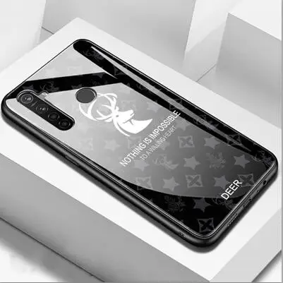 Чехол из закаленного стекла с оленями и травой для OPPO Realme X2, Мягкая силиконовая жесткая задняя крышка для OPPO RealmeX2, чехлы для OPPO Realme X 2 - Цвет: A4
