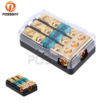 

POSSBAY Universal 30A/60A/80A/100A/150A 1 In 3 Out Car Audio Power Fuse Holder Fuseholder Fuse Box Waterproof Fuse Holder Block