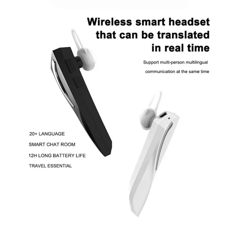 Смарт-гарнитура для перевода, беспроводные bluetooth-наушники-вкладыши, стерео наушники, бизнес-перевод, 28 национальных языков