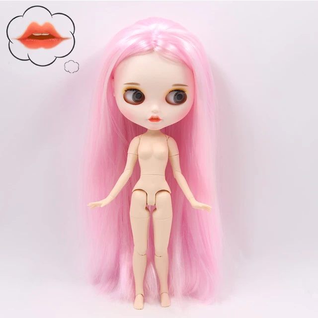 ICY 1/6 Blyth Обнаженная кукла белая кожа и суставы тела Новая Улыбка Рот матовое лицо, 30 см Индивидуальные куклы для девочки подарок Игрушка Специальное предложение - Цвет: 280BL1017