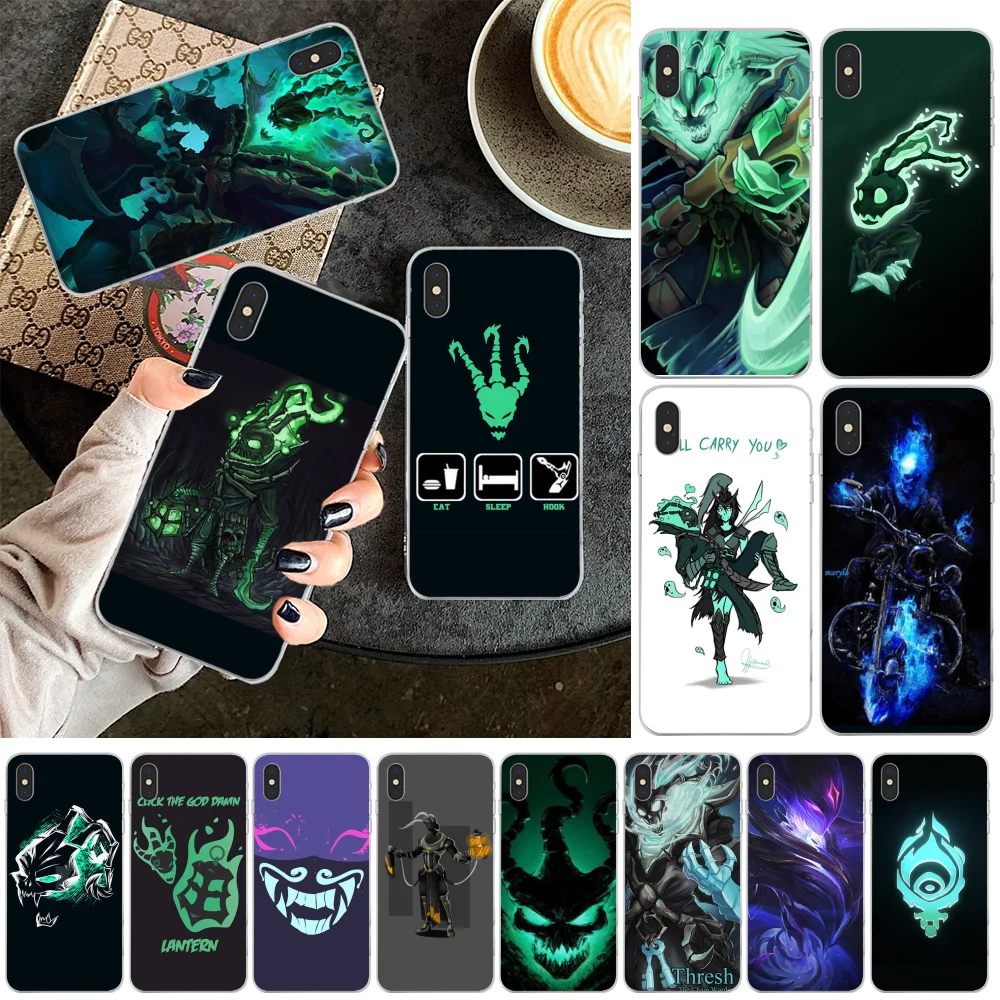 

Reayou LOL SUPPORT Thresh Soft Silicone TPU Phone Cover for iPhone 11 pro XS MAX 8 7 6 6S Plus X 5 5S SE XR cover