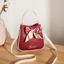 Сумки через плечо для женщин, кожаная сумка с бантом, Ретро стиль, женская сумка на плечо, сумка-тоут, женская сумка-мессенджер, сумки для телефона