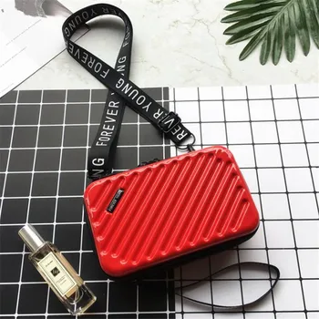 

2020 Hot Sale Handbag Women Bag Small Suitcase Shape Shoulder Bag Clutch Crossbody Bags For Women Purse Bolso Mujer Yellow Red