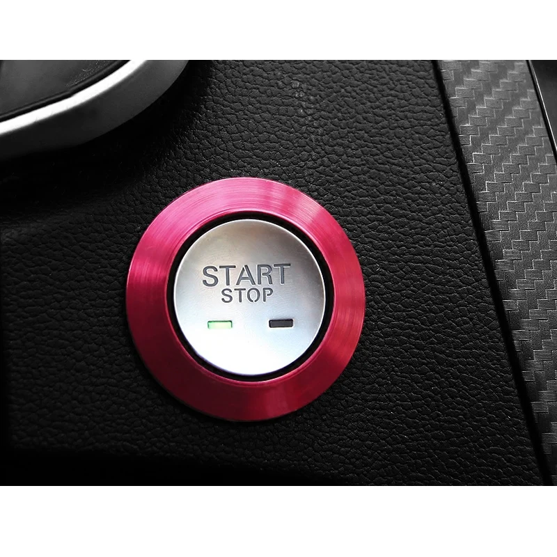 

Lsrtw2017 for Mg Zs Car Start Engine Button Ring Decorative Interior Mouldings Accessories 2018 2019 2020