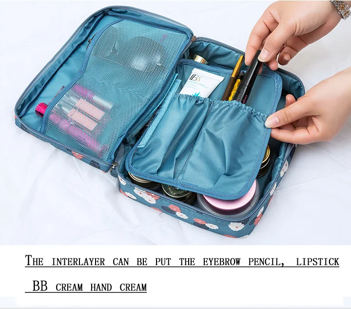 The New travel Cosmetic Bag Neceser Women Makeup Bags Toiletries Organizer makeup Bag Waterproof Female Storage Make up Bag
