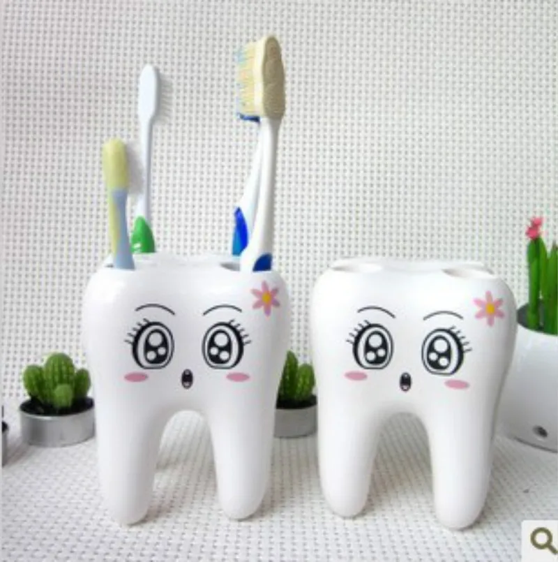 

Plastic Toothbrush Holder 4 Hole Cartoon Toothbrush Stand Tooth Brush Shelf Bracket Container Bathroom Product pf92019