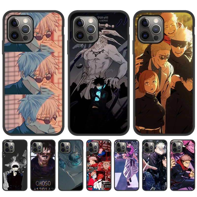 Мультфильм Аниме Jujutsu кайсен Чехол для мобильного телефона Iphone 11 12 Pro Max Mini 7 8 Plus XR XS