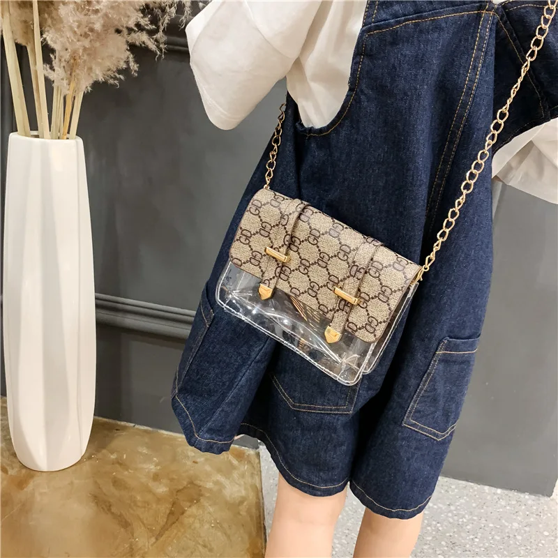

Jelly Children's Bags 2019 Summer New Style Fashion Girls Accessories Bag Tide Ride Princess Shoulder Transparent Small Shoulder