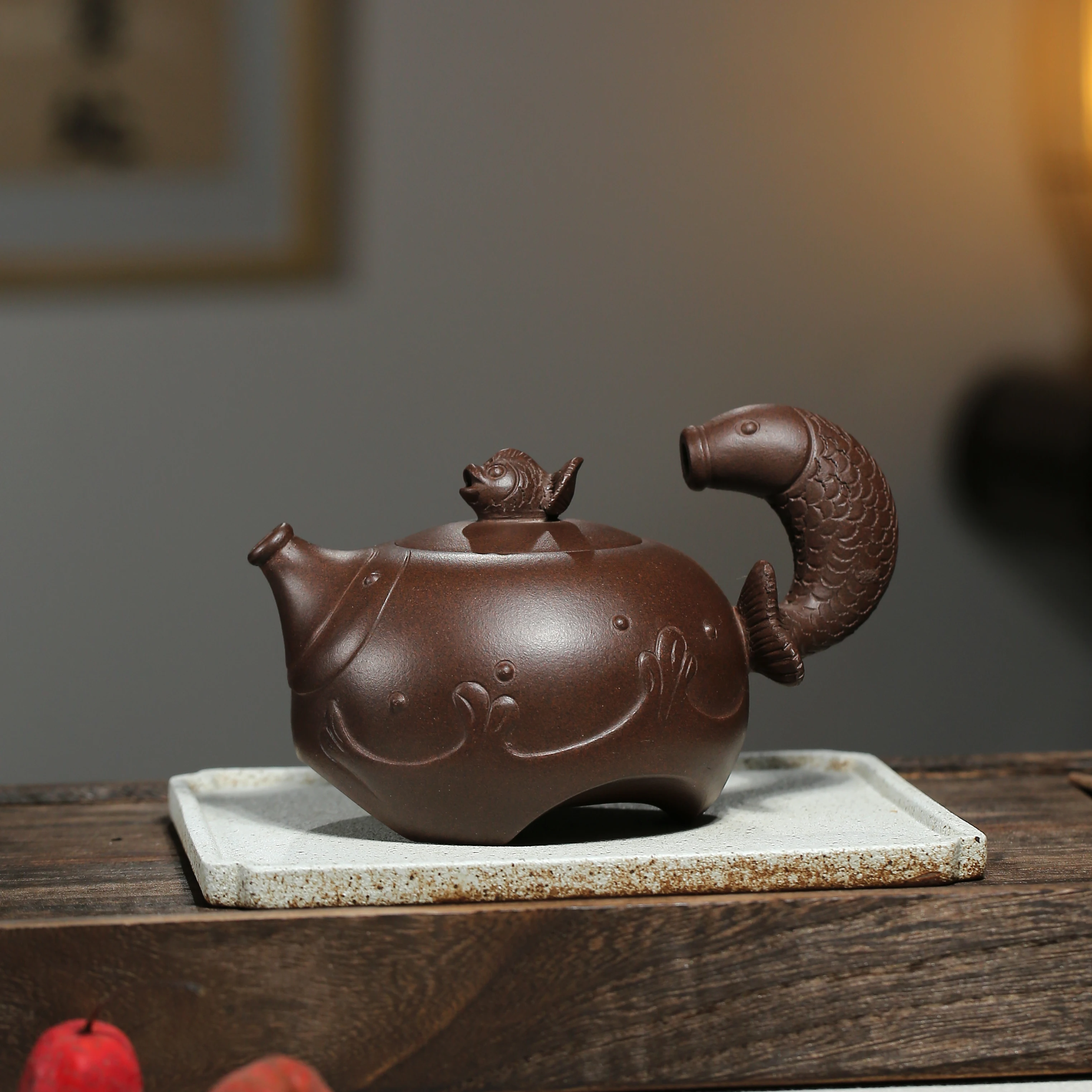 

Yixing Purple Clay Teapot large Capacity Teapot for tea brewing Tea set kettle Ceremony Gift