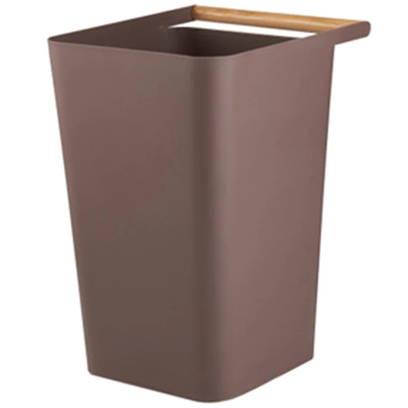 Practical Portable Waste Bins Trash Can Lightweight Garbage Can Storage Box Cleaning Bucket for Home Office