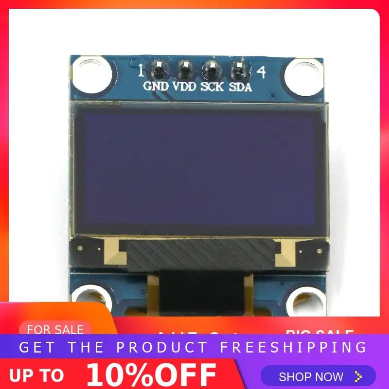 0,96 дюймов IIC Серийный желтый синий OLED дисплей модуль 128X64 IEC SSD1306 12864 плата с ЖК-экраном GND VCC SCL SDA 0,9" для Arduino