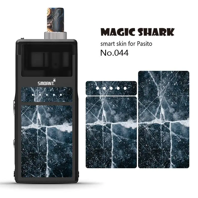 Magic Shark Fur ME+ YOU Ультратонкий чехол с принтом в виде черепов Venom Stone, пленка, наклейка на кожу для Smoant Pasito 036-045 - Цвет: 044