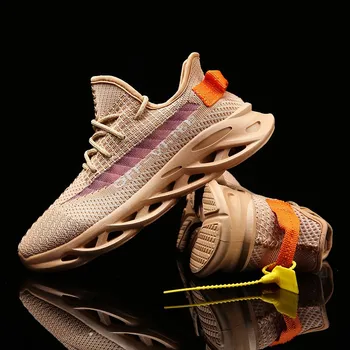 

Shoes Men Casual Breathable Walking Sneakers High Quality Damping Mesh Breathable Men Sneakers Trainers Lace-up Soft bottom