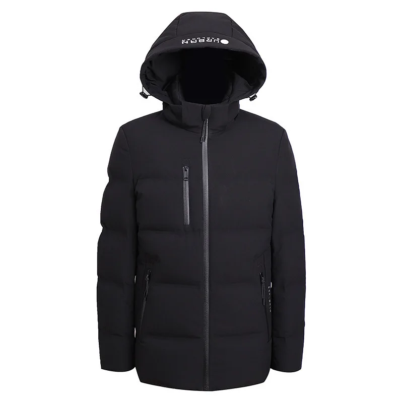 

Down Jacket Male Winter Top Plus Fat plus Size Youth Lian Cap Leisure Medium Length Money Leisure Spuerpang Down Coat