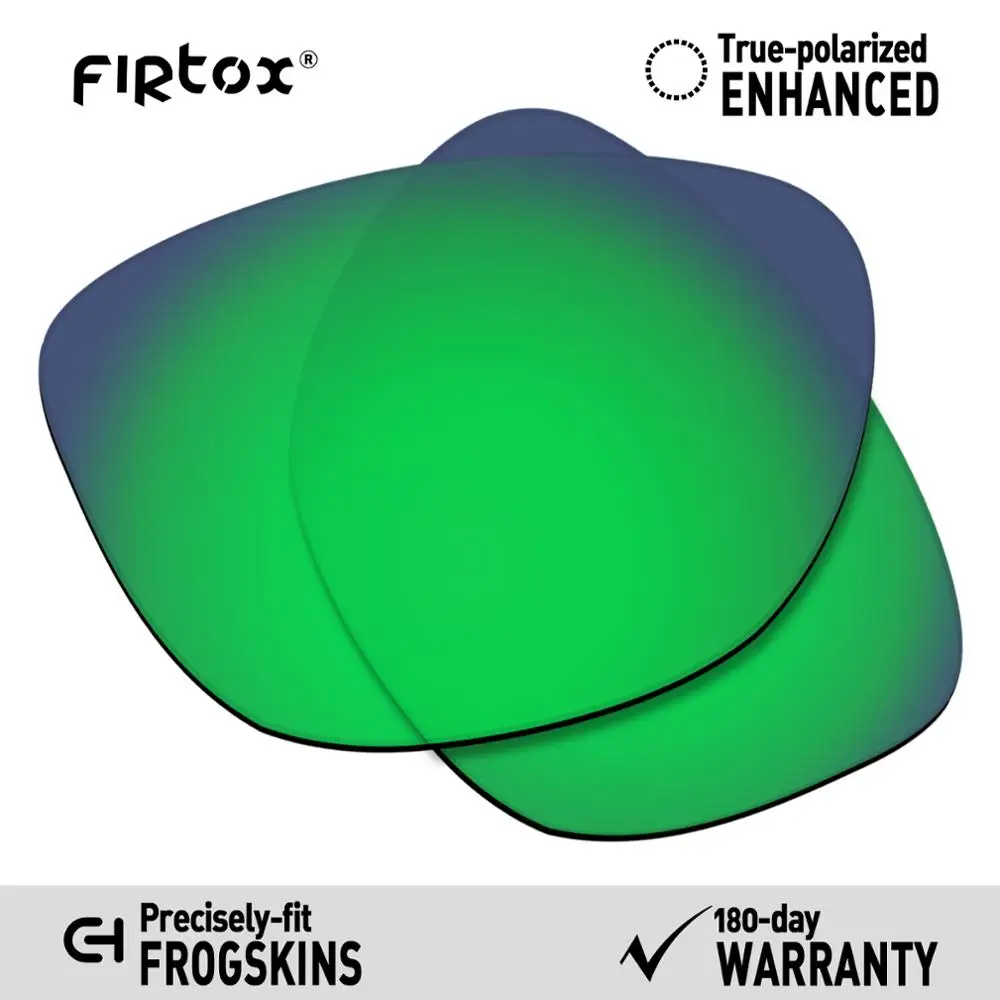 Green-Polarized Firtox настоящие поляризованные Сменные рассеиватели UV400 для солнцезащитных очков-солнцезащитных очков Оукли Frogskins OO9013(Только Совместимые линзы)-несколько цветов - Цвет линз: Green-Polarized