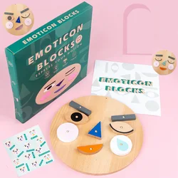 Bloques de construcción que cambian de cara, puzles a juego de expresión, juguetes educativos de entrenamiento de pensar lógico para niños, juguetes Montessori