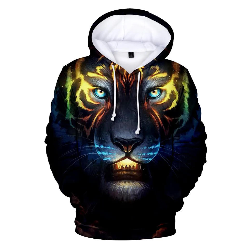 

3D Print Angry Gorilla / Tiger / Lion Hoodies Sweatshirt Men/Women Autumn Winter Hoodie Pullover Hip Hop Jacket Tops
