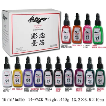 

14 color suit 15ml tattoo pigment Microblading tattoo ink color permanent makeup tattoo eyebrows eyeliner lip makeupTattoo