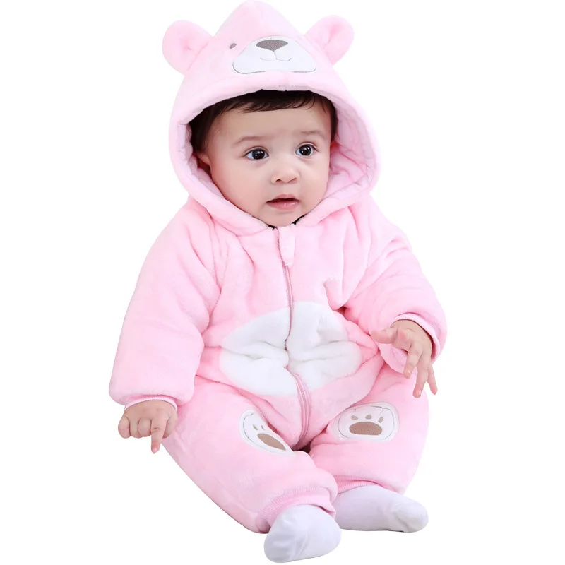 

Tolo Rabbit 2018 Winter New Style Flannel Comfortable plus Cotton Cartoon Modeling Romper out Clothes