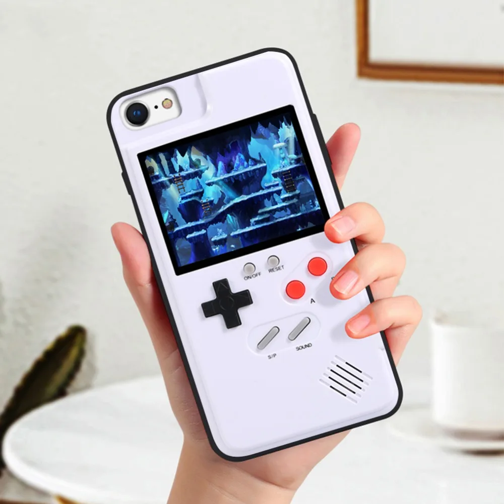 Ручной Ретро игровой консоли чехол для телефона iPhone 6 7 8 plus(белый, 6/6s/7/8) Game boy