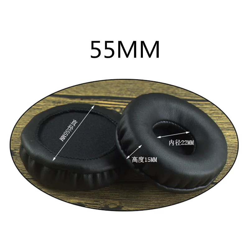 55MM Сменные мягкие амбушюры с эффектом памяти 100 мм 60 мм 80 мм 100 мм для razer для Sennheiser для Audio-Technica для DENON наушников - Цвет: 55MM