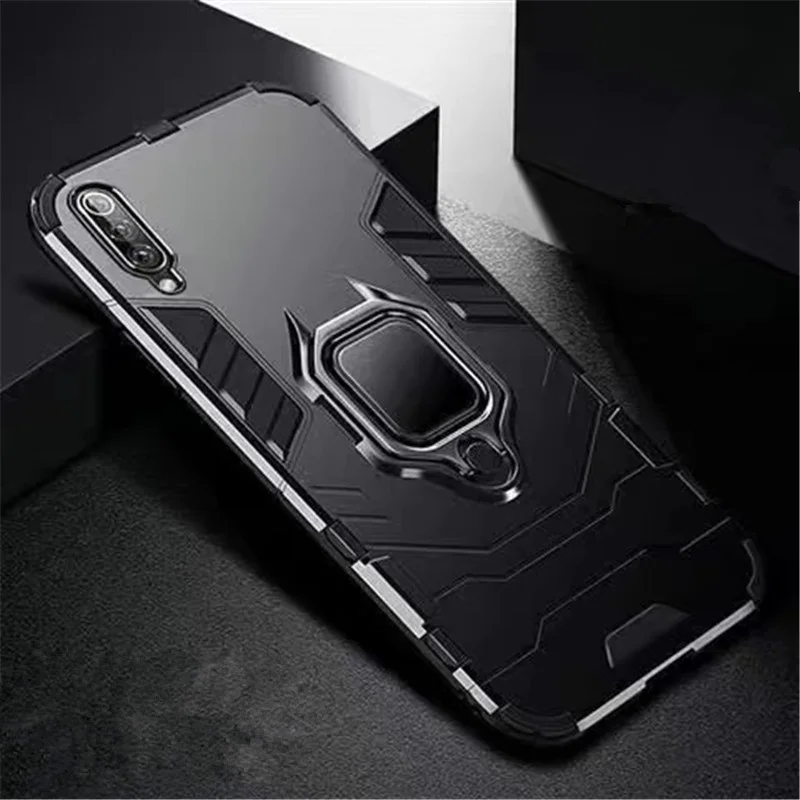 Luxury Armor Magnetic Ring Car Holder Case - Enhanced Protection and Style
