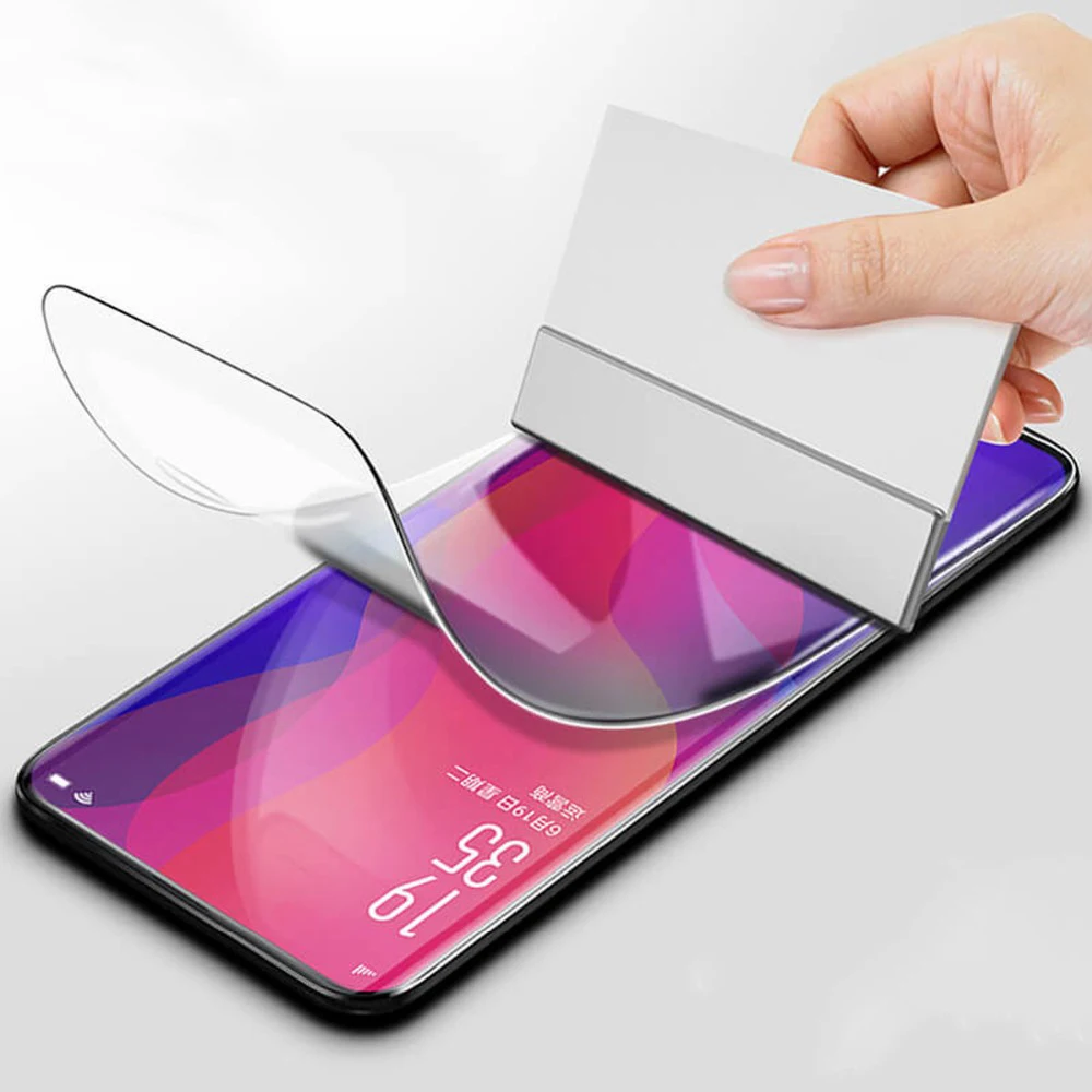 6D Передняя Гидрогелевая пленка для OPPO Realme 3 Pro X XT X2 A11X Reno A9 K5 Защитная Q TPU |