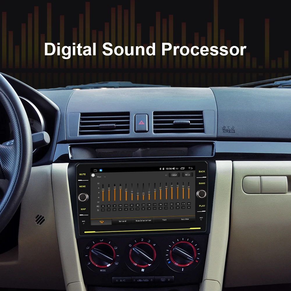 Perfect EBILAEN 2Din Android 8.1 Car Multimedia Radio Player For Mazda 3 BK 2004-2009 Tape Recorder Autoradio GPS Navigation Mazda3 DVD 3