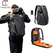 Tangcool модный мужской рюкзак для ноутбука 17," USB порт водостойкий рюкзак для путешествий большой емкости студенческий школьный рюкзак